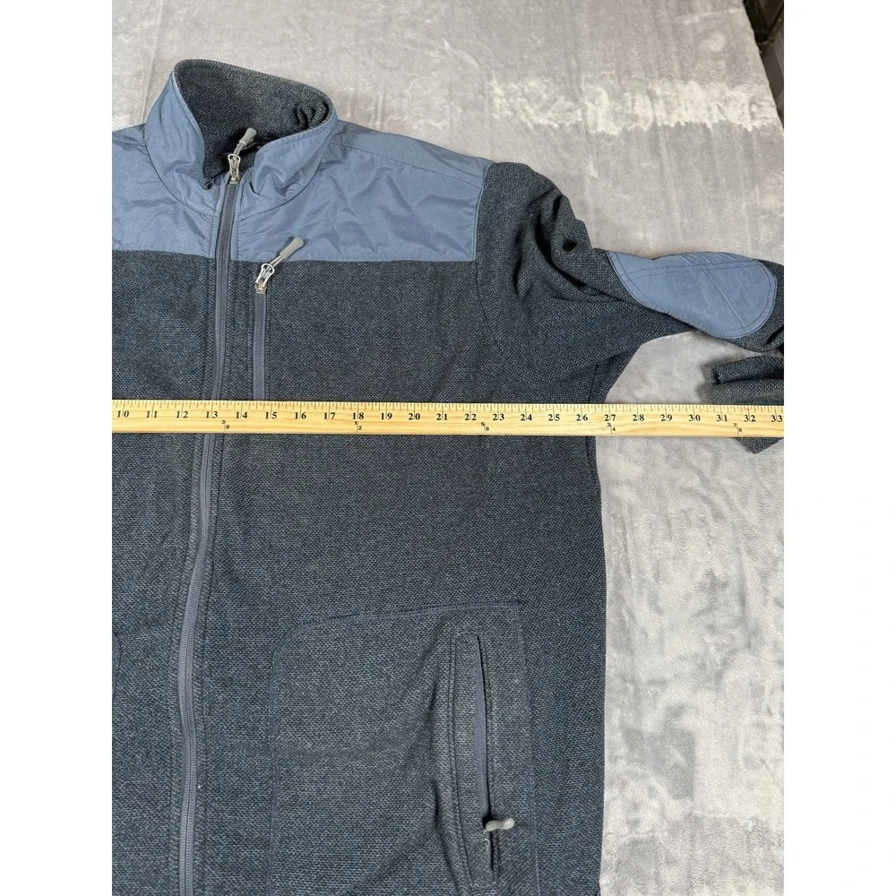 CLUB 38 PERFORMANCE CREMIEUX Men's 3XL Full Zip Fleece Jacket Coat Blue Gray